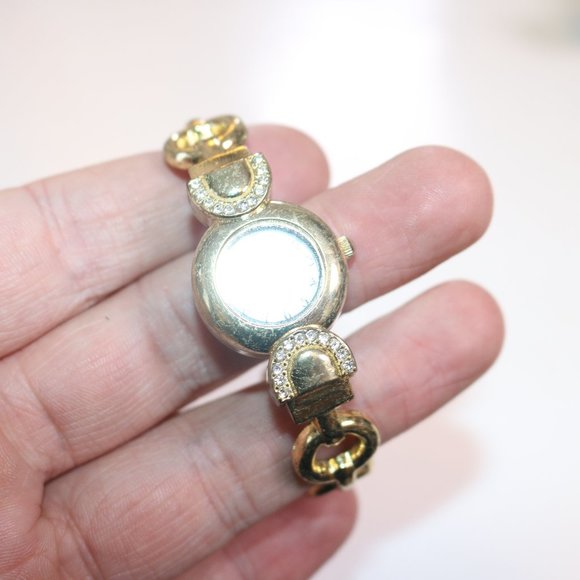 Woman caseback wirstwatch stainless steel golden tone - Picture 2 of 10